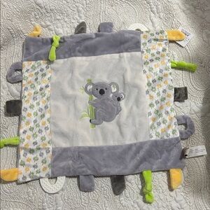 Cream and Grey Panda Baby Blanket
